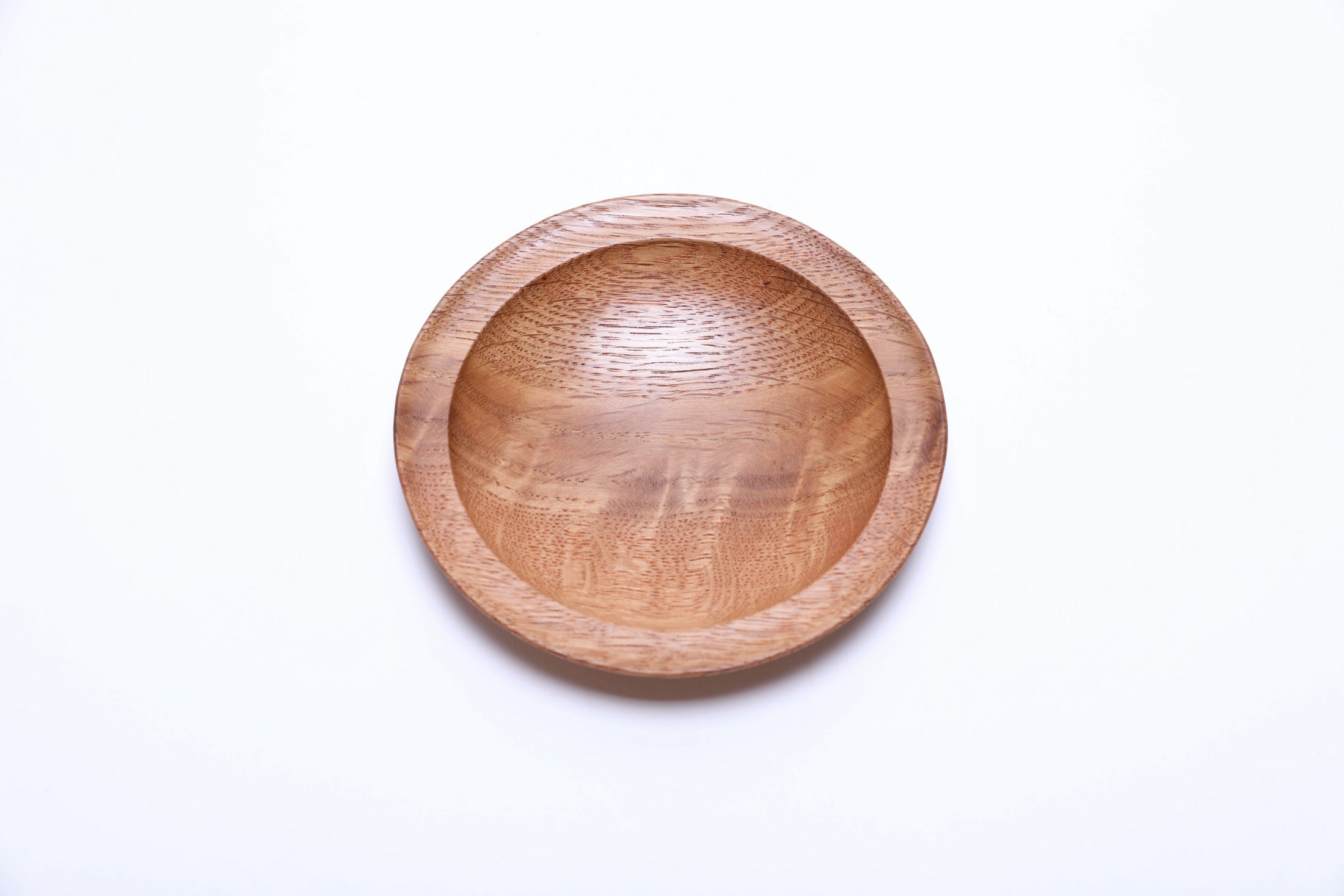 #2512 Oak Burl Wooden Ring Dish  4 7/8" x 3/4"