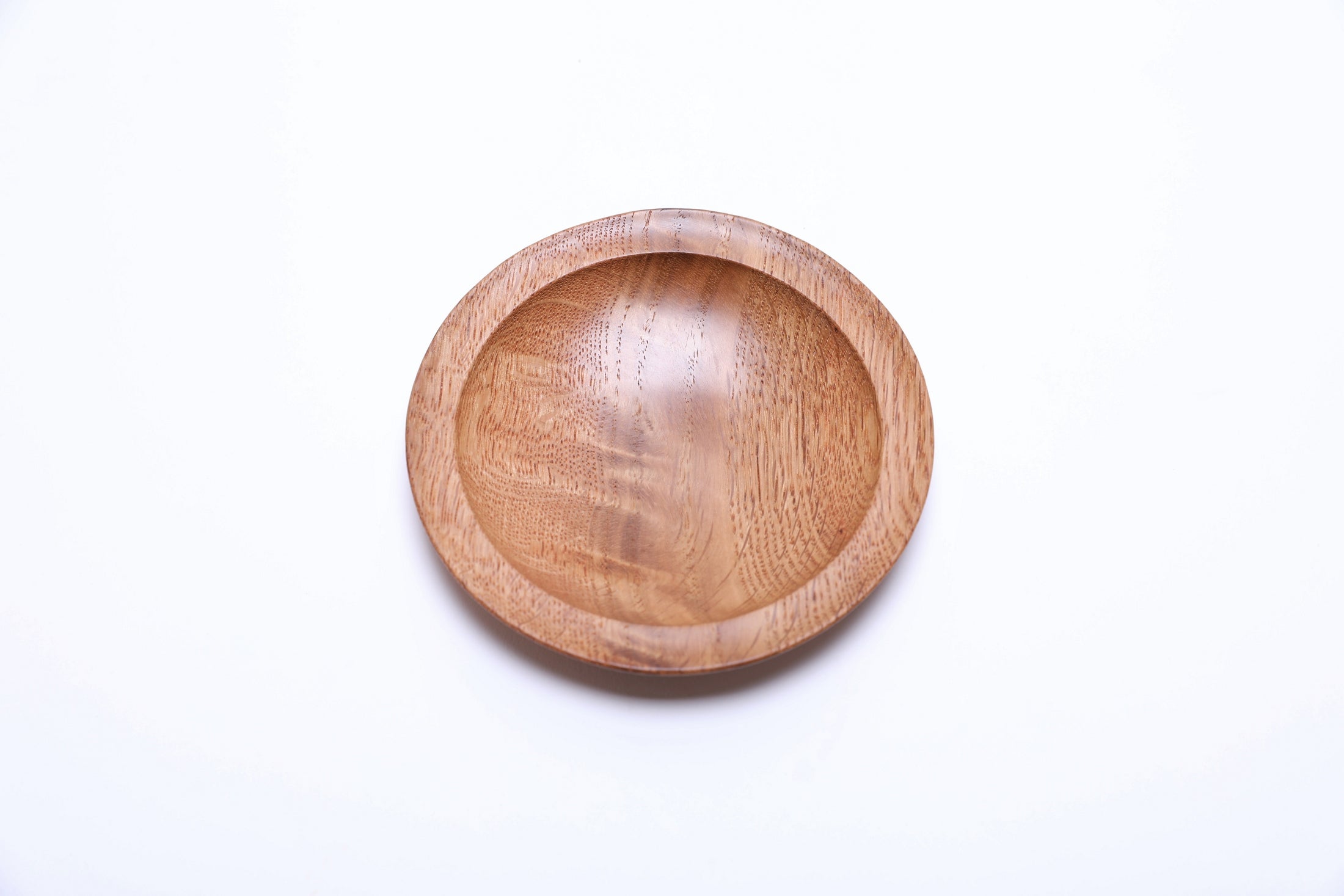 #2512 Oak Burl Wooden Ring Dish  4 7/8" x 3/4"