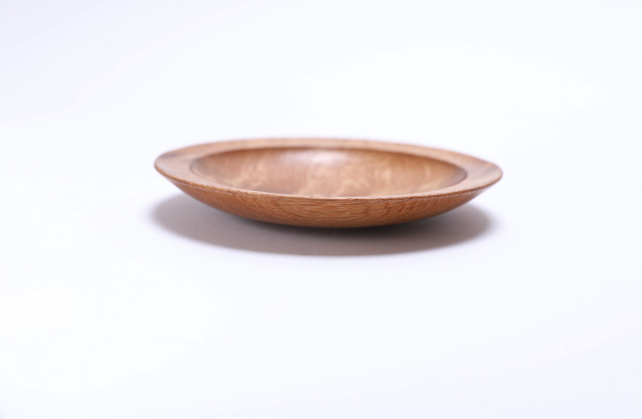 #2512 Oak Burl Wooden Ring Dish  4 7/8" x 3/4"