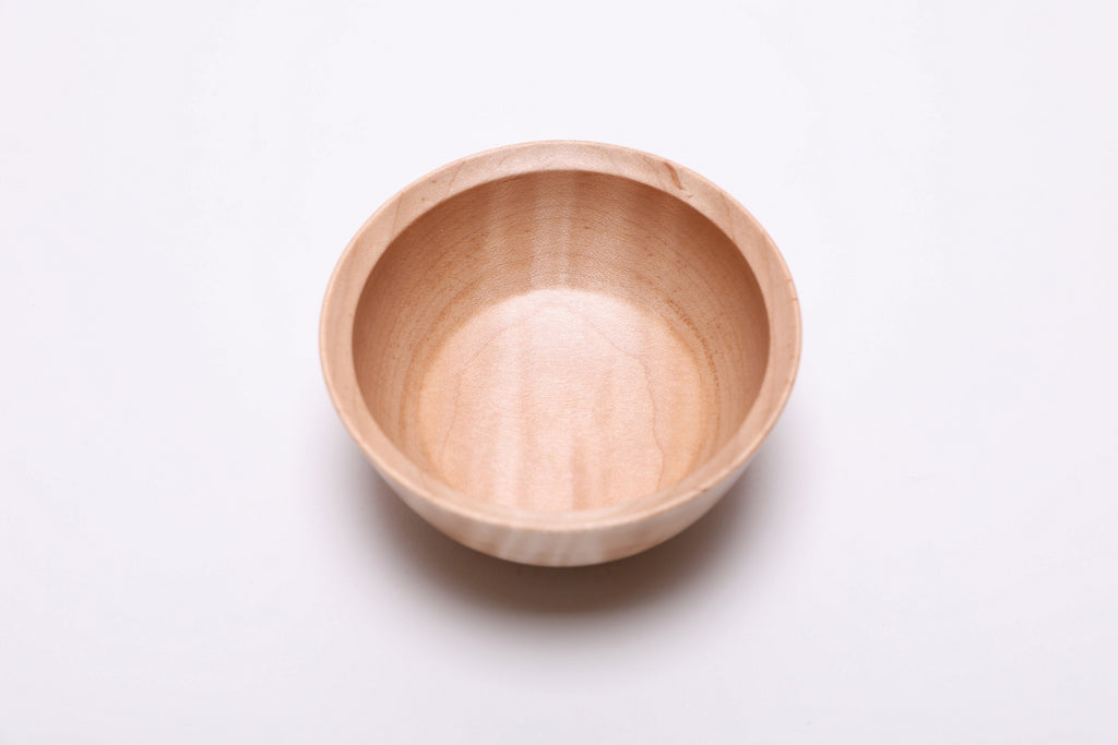 #2519 Small Tiger Maple Wooden Bowl  4" x 2"