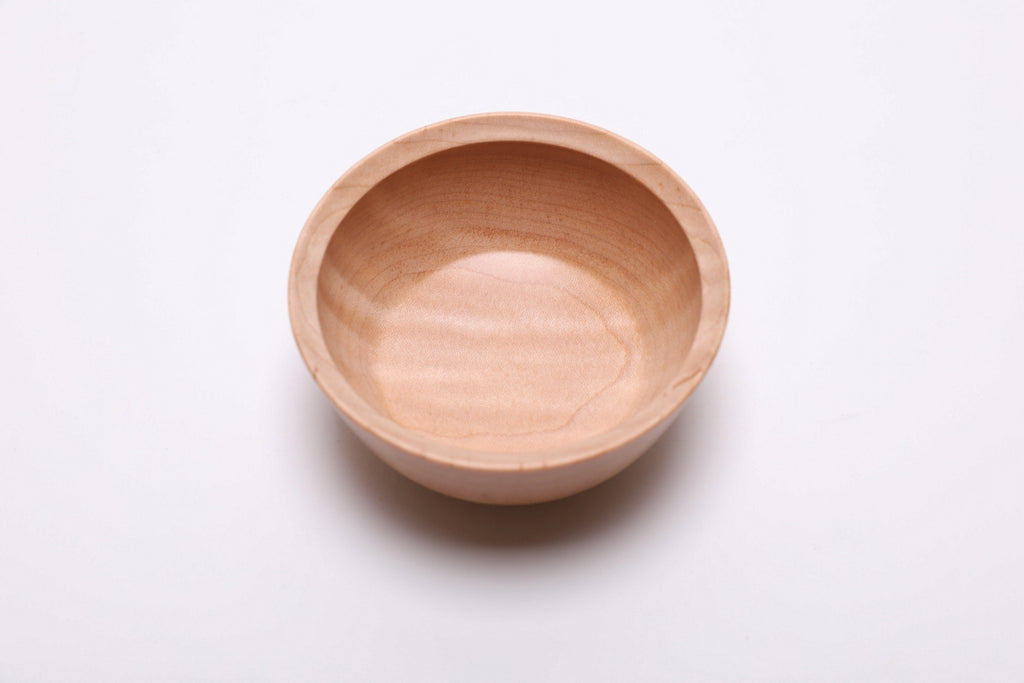 #2519 Small Tiger Maple Wooden Bowl  4" x 2"