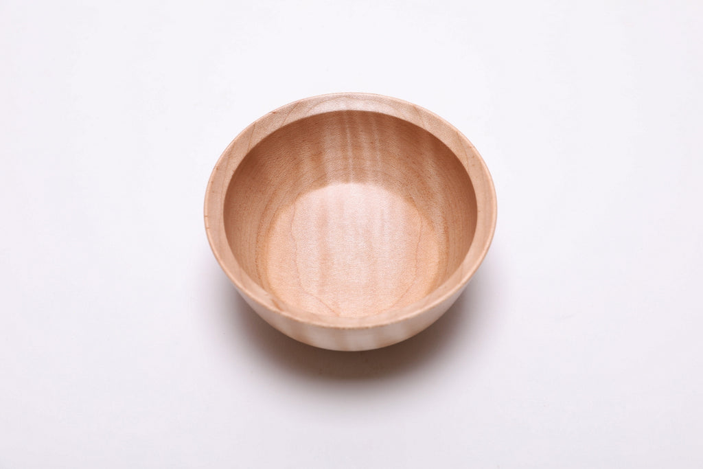#2519 Small Tiger Maple Wooden Bowl  4" x 2"