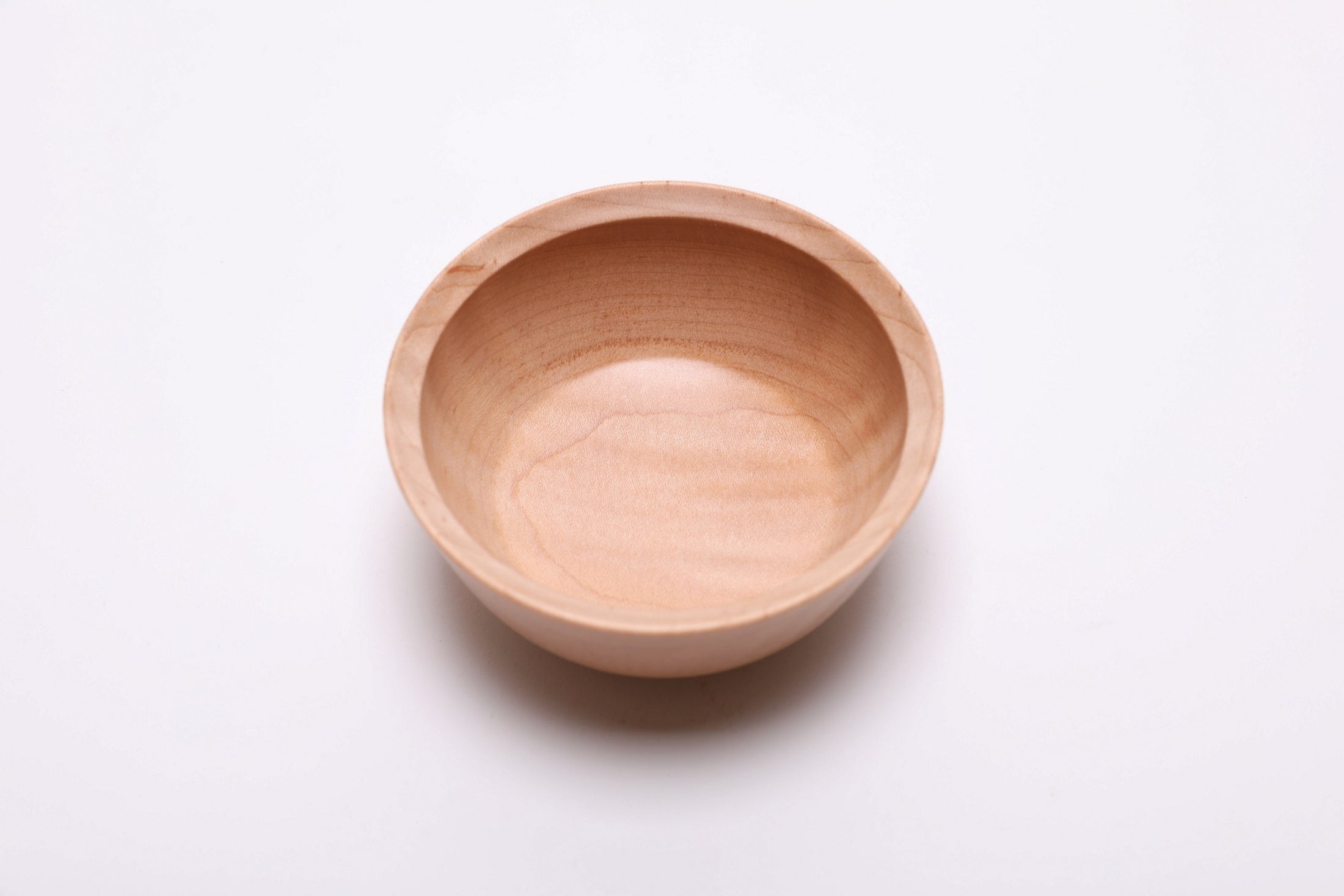 #2519 Small Tiger Maple Wooden Bowl  4" x 2"