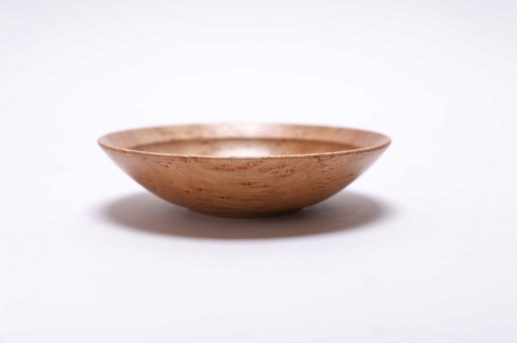 #2523 Birdseye Maple Wooden Ring Bowl  4 3/4" x 1 3/4"