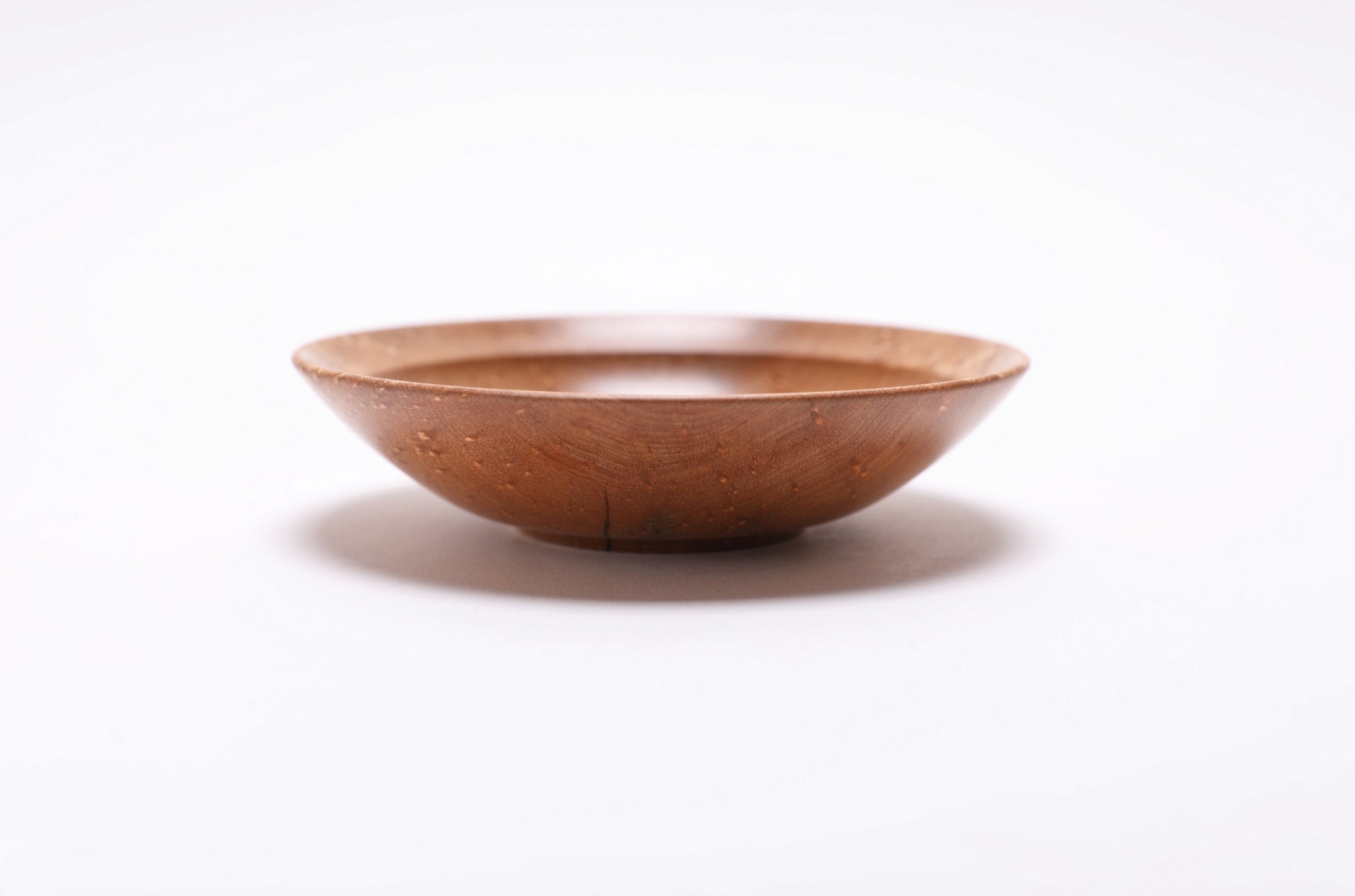 #2523 Birdseye Maple Wooden Ring Bowl  4 3/4" x 1 3/4"