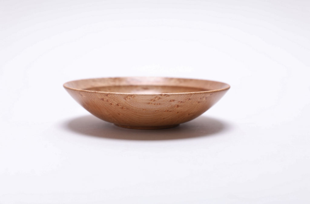 #2523 Birdseye Maple Wooden Ring Bowl  4 3/4" x 1 3/4"