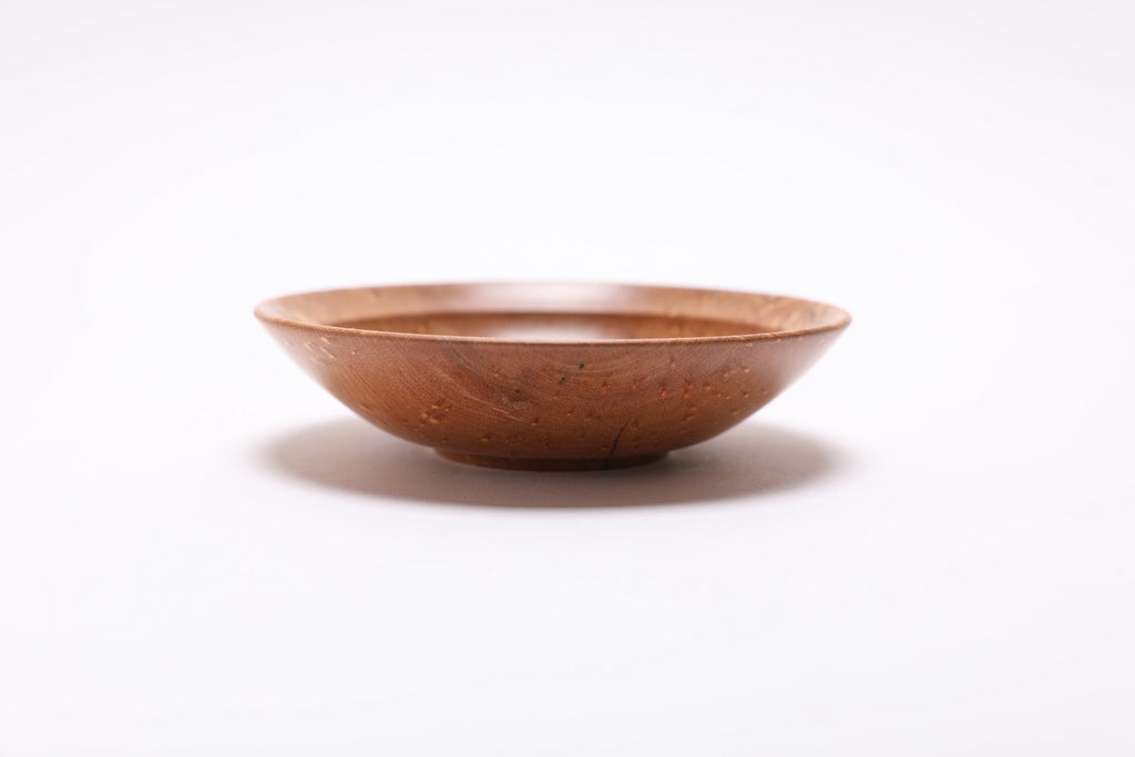 #2523 Birdseye Maple Wooden Ring Bowl  4 3/4" x 1 3/4"