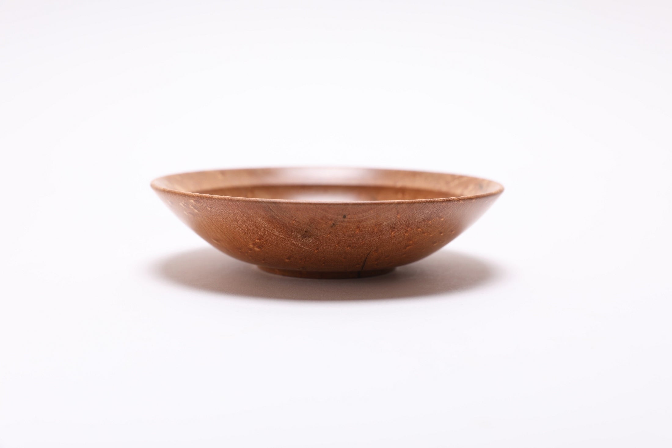 #2523 Birdseye Maple Wooden Ring Bowl  4 3/4" x 1 3/4"