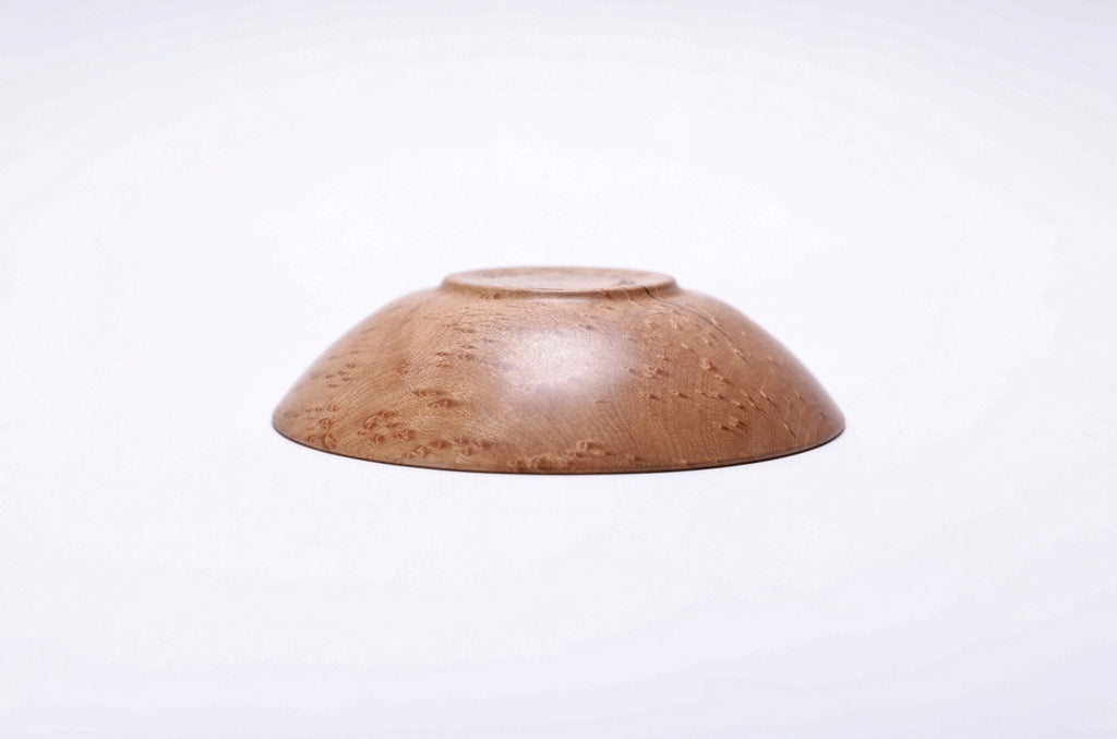 #2523 Birdseye Maple Wooden Ring Bowl  4 3/4" x 1 3/4"