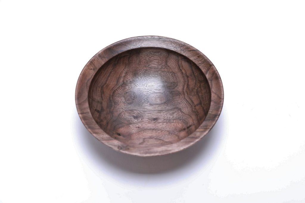 #2524 Curly Wild Black Walnut Wooden Bowl  5 5/8" x 1 3/4"