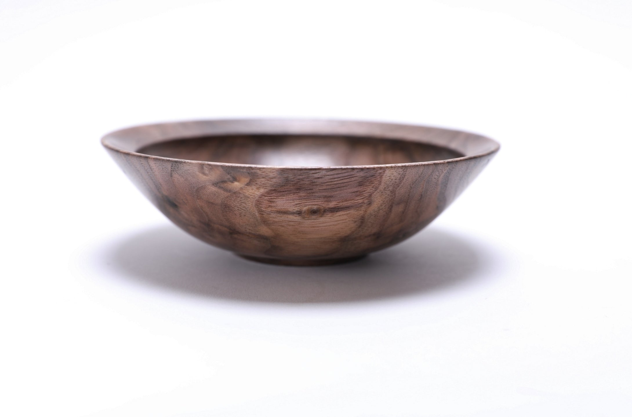 #2524 Curly Wild Black Walnut Wooden Bowl  5 5/8" x 1 3/4"