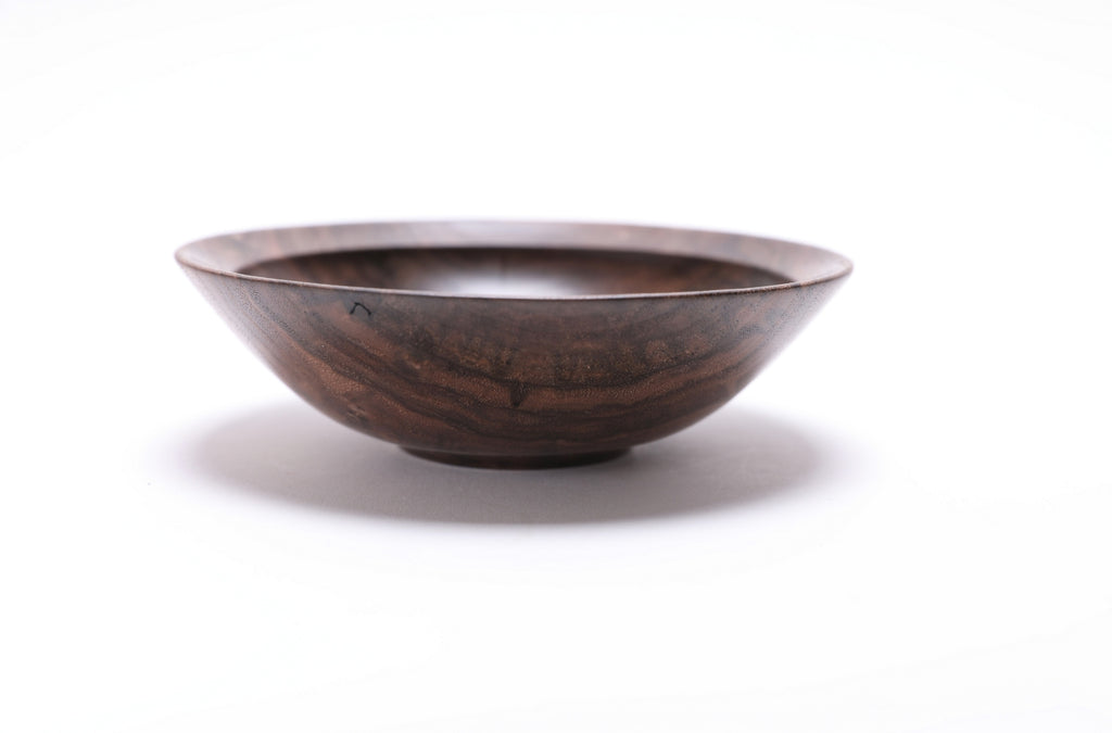 #2524 Curly Wild Black Walnut Wooden Bowl  5 5/8" x 1 3/4"