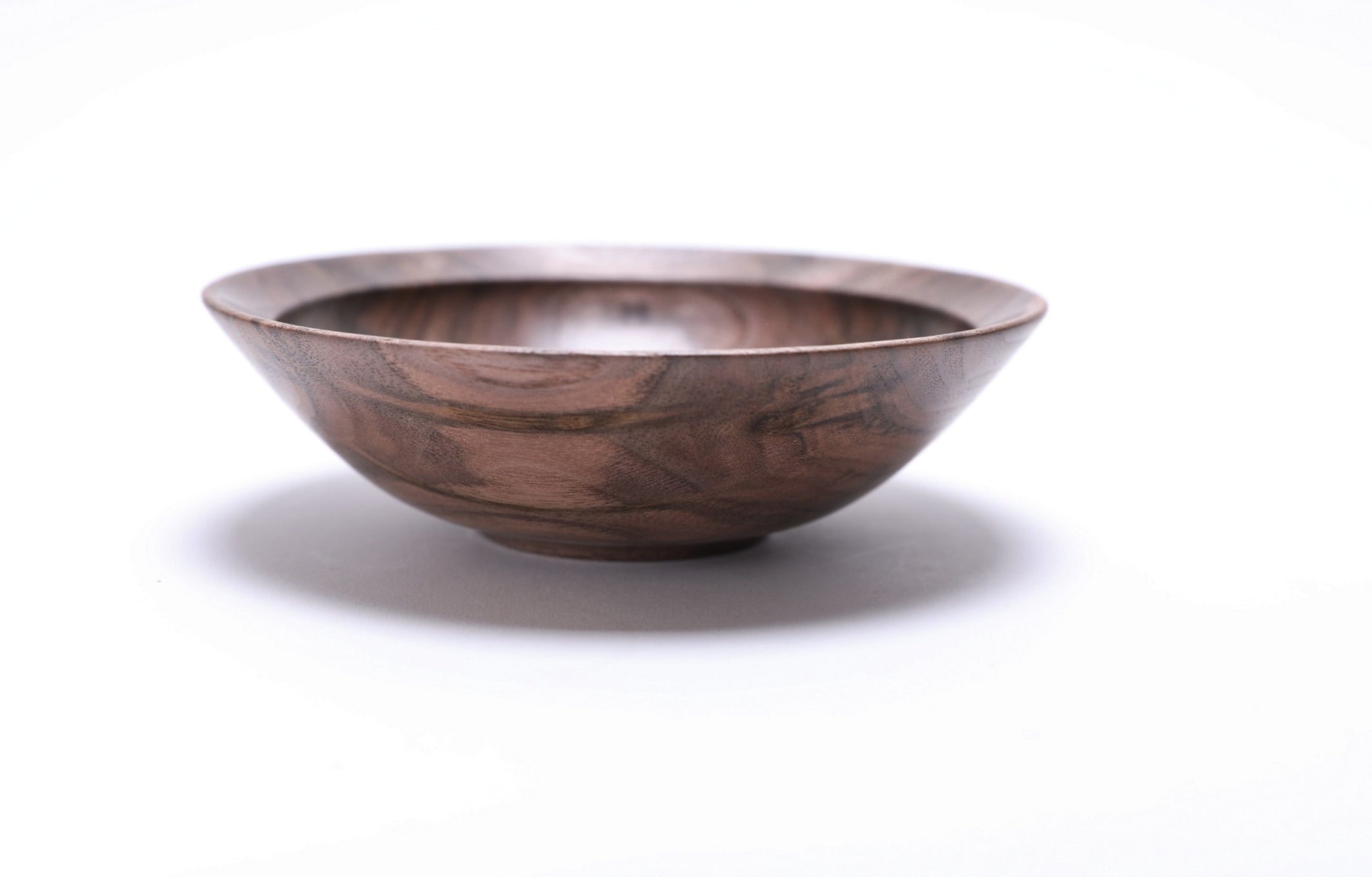 #2524 Curly Wild Black Walnut Wooden Bowl  5 5/8" x 1 3/4"