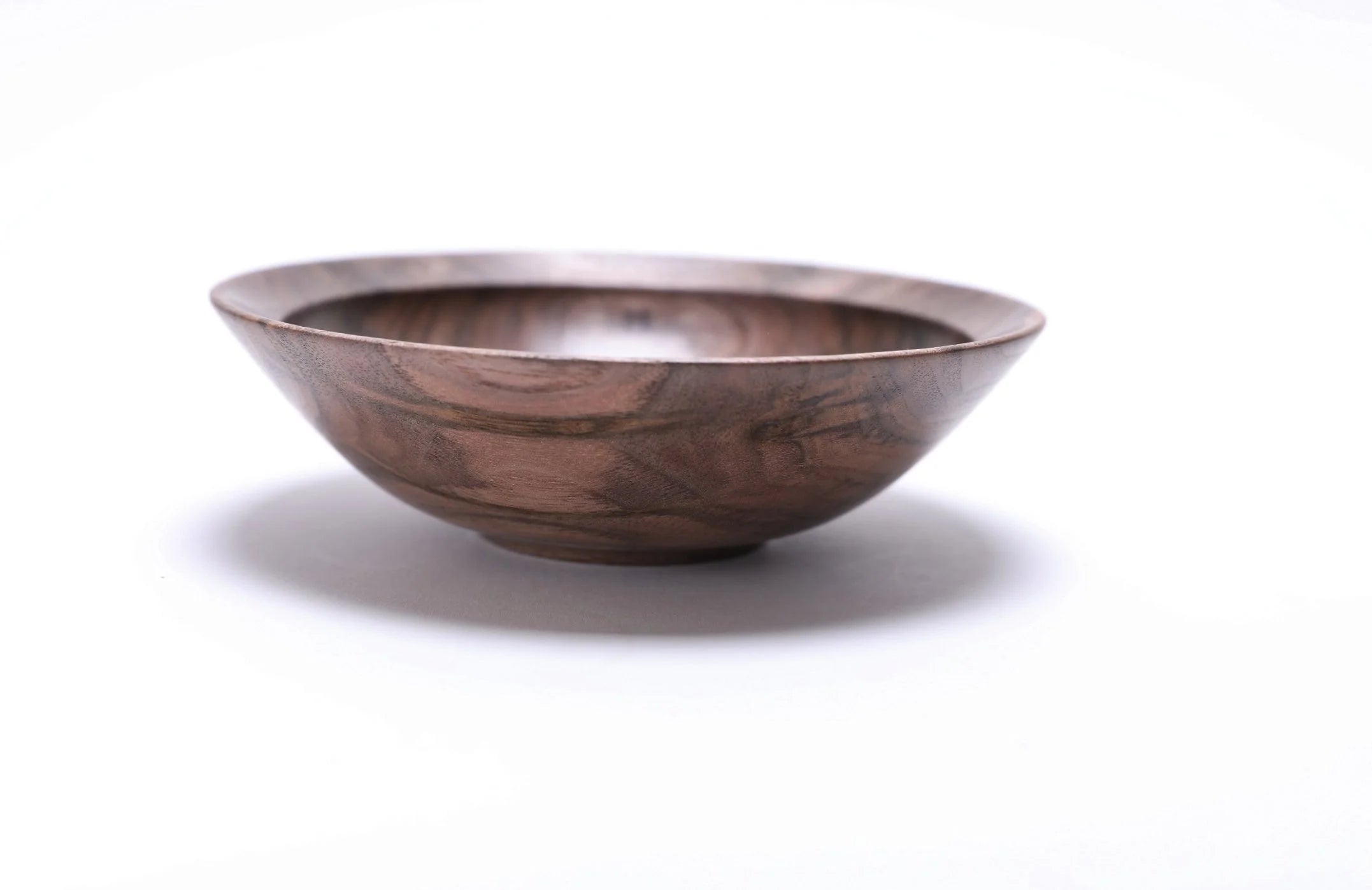 #2524 Curly Wild Black Walnut Wooden Bowl  5 5/8" x 1 3/4"
