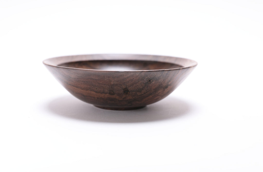 #2524 Curly Wild Black Walnut Wooden Bowl  5 5/8" x 1 3/4"