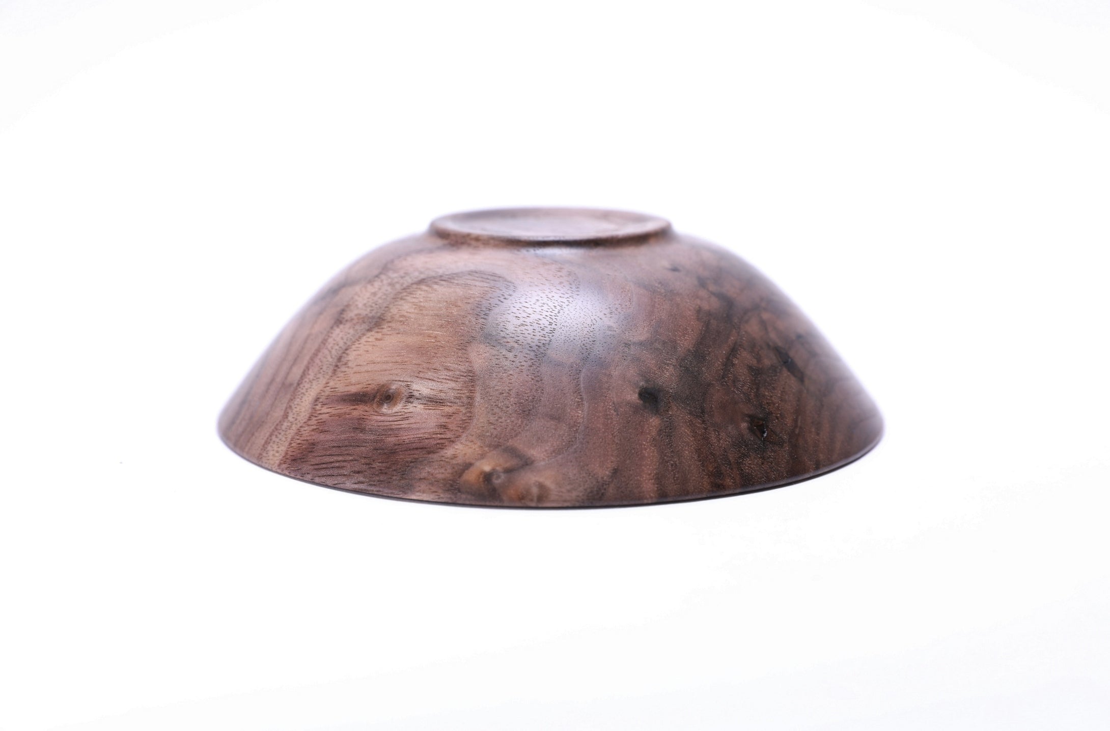 #2524 Curly Wild Black Walnut Wooden Bowl  5 5/8" x 1 3/4"