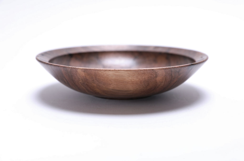#2530 Curly Wild Black Walnut Wooden Bowl  6 3/4" x 1 5/8"