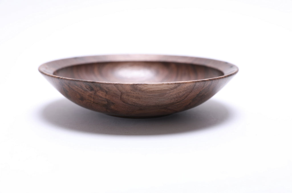 #2530 Curly Wild Black Walnut Wooden Bowl  6 3/4" x 1 5/8"