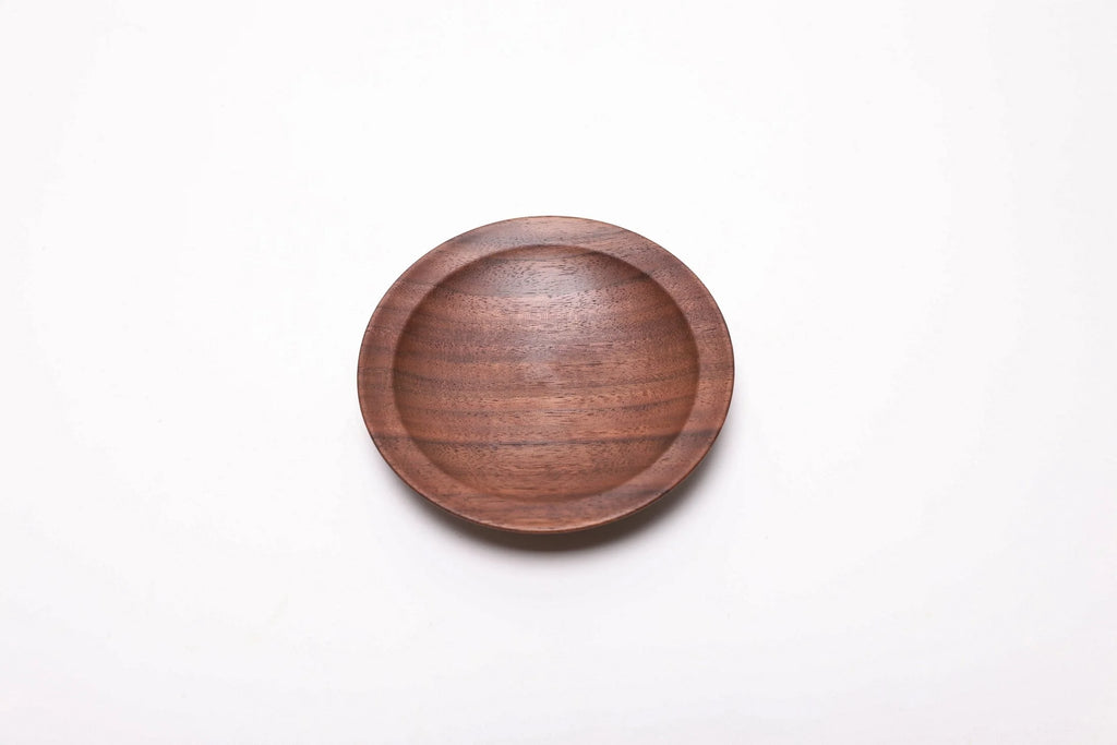#2539 Wild Black Walnut Wooden Ring Dish  5 3/8" x 1"