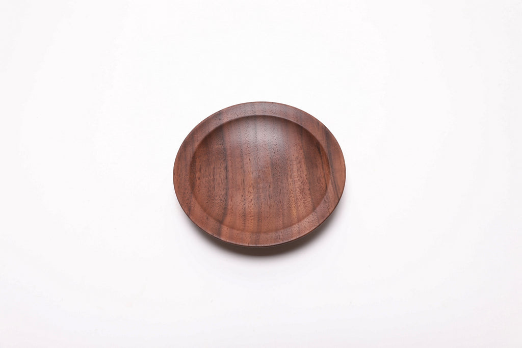 #2539 Wild Black Walnut Wooden Ring Dish  5 3/8" x 1"