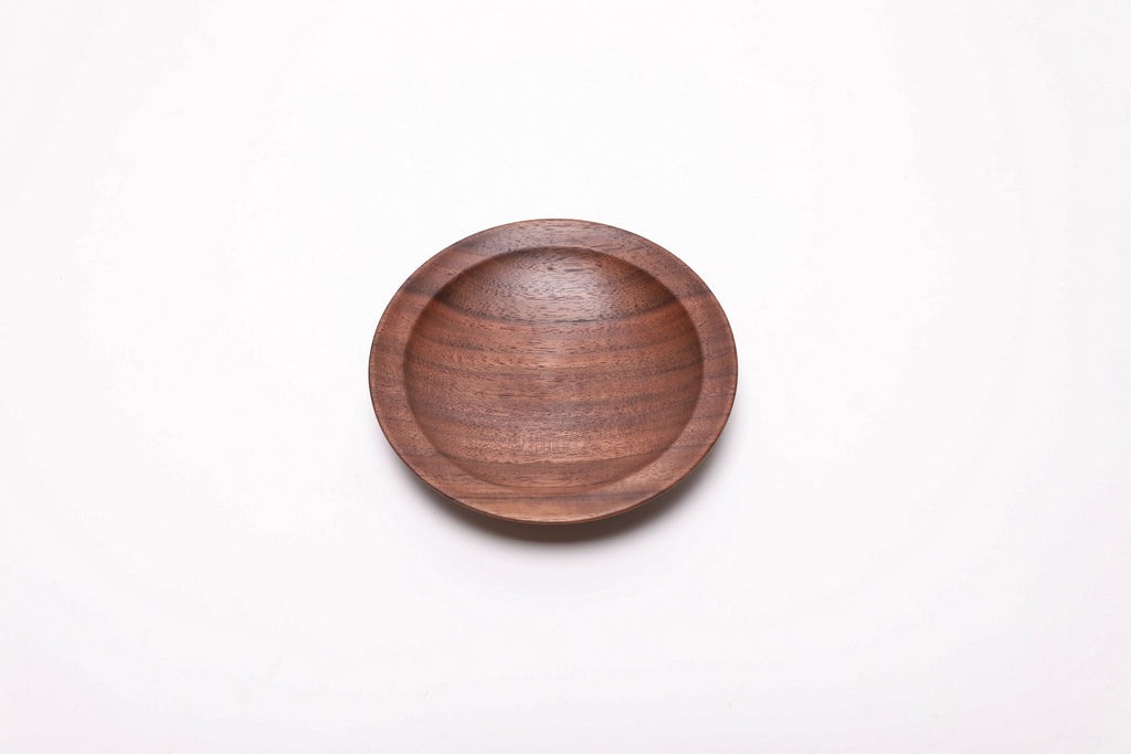 #2539 Wild Black Walnut Wooden Ring Dish  5 3/8" x 1"