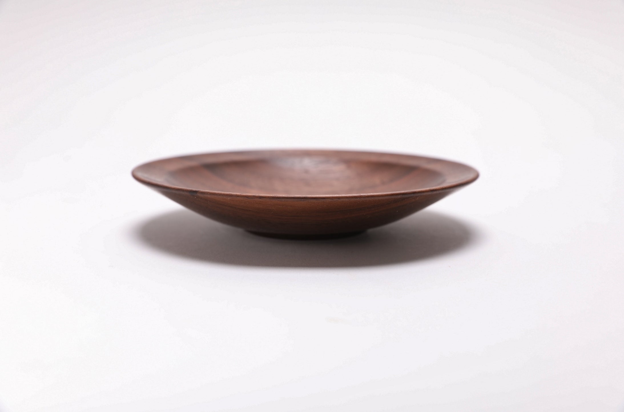 #2539 Wild Black Walnut Wooden Ring Dish  5 3/8" x 1"