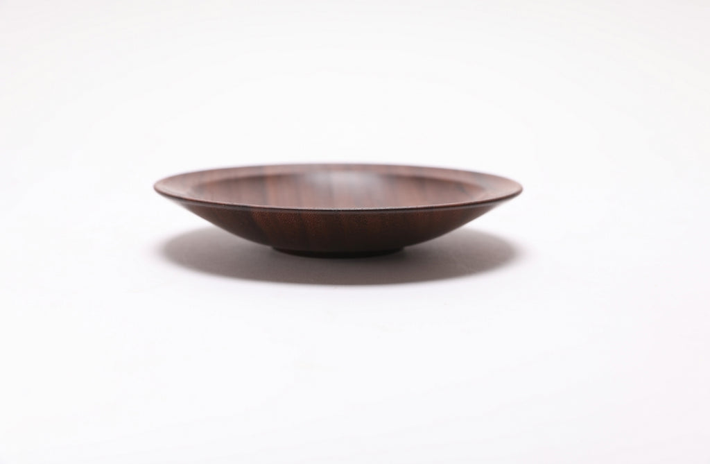 #2539 Wild Black Walnut Wooden Ring Dish  5 3/8" x 1"