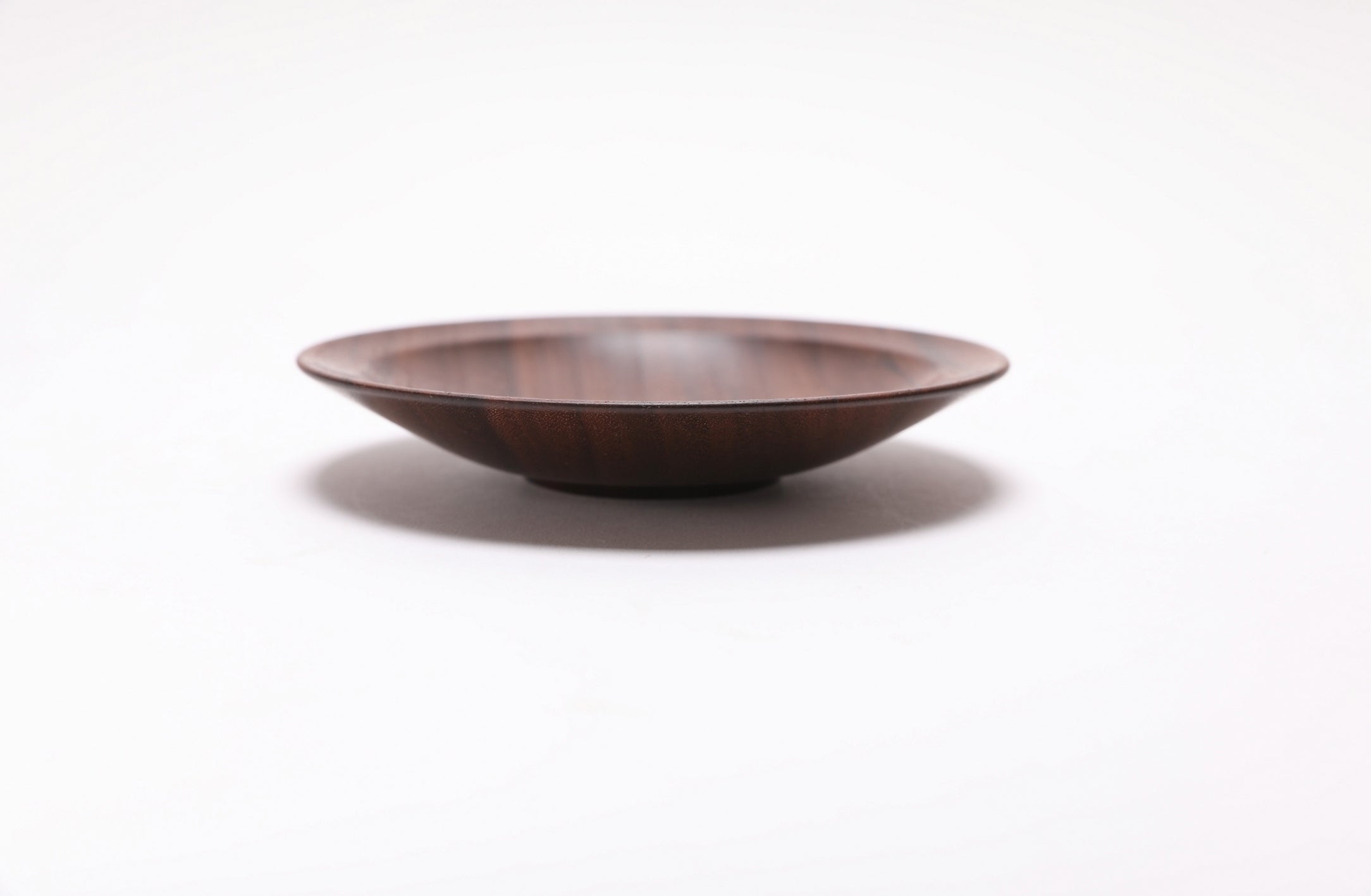#2539 Wild Black Walnut Wooden Ring Dish  5 3/8" x 1"