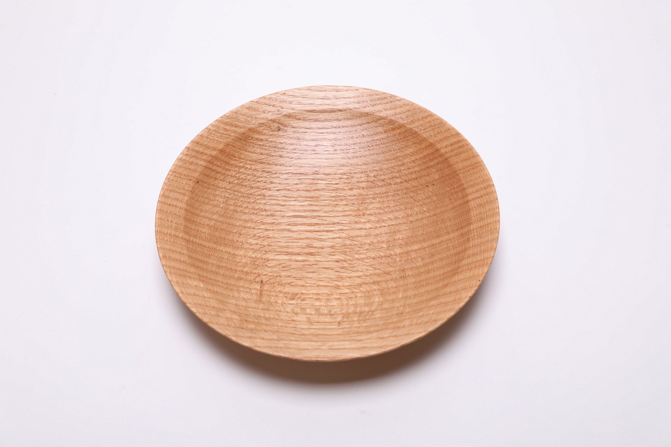 #2562 Quartersawn Red Oak Wooden Bowl  10 1/8" x 1 3/4"