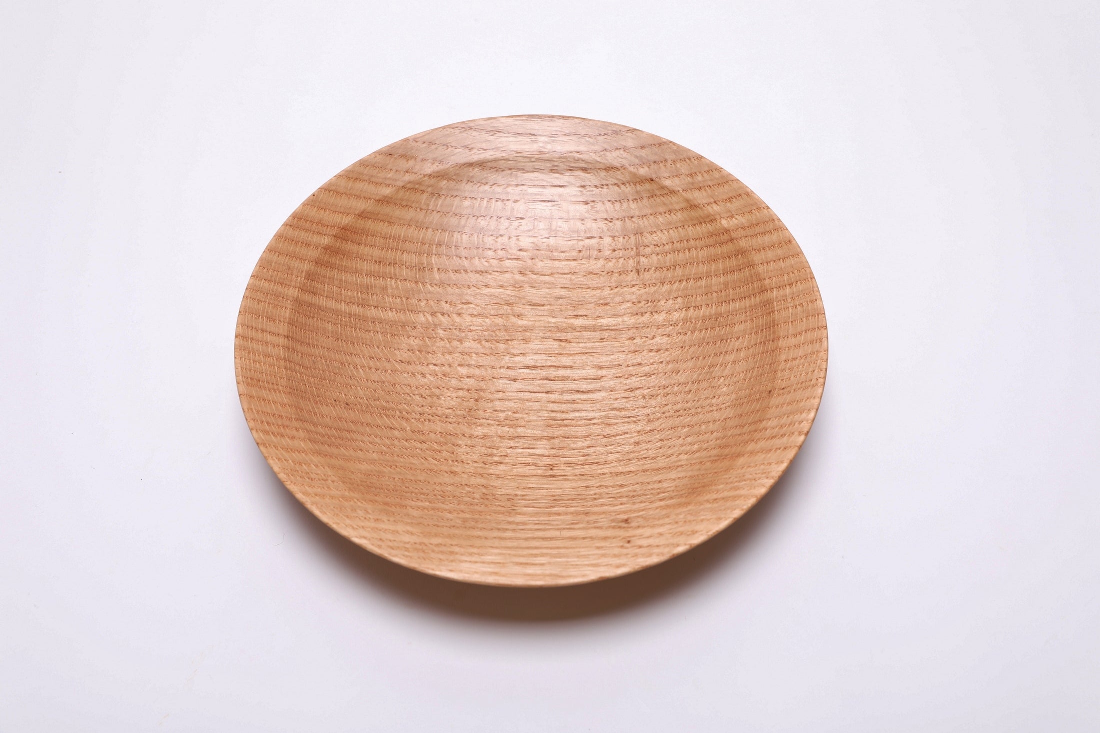 #2562 Quartersawn Red Oak Wooden Bowl  10 1/8" x 1 3/4"