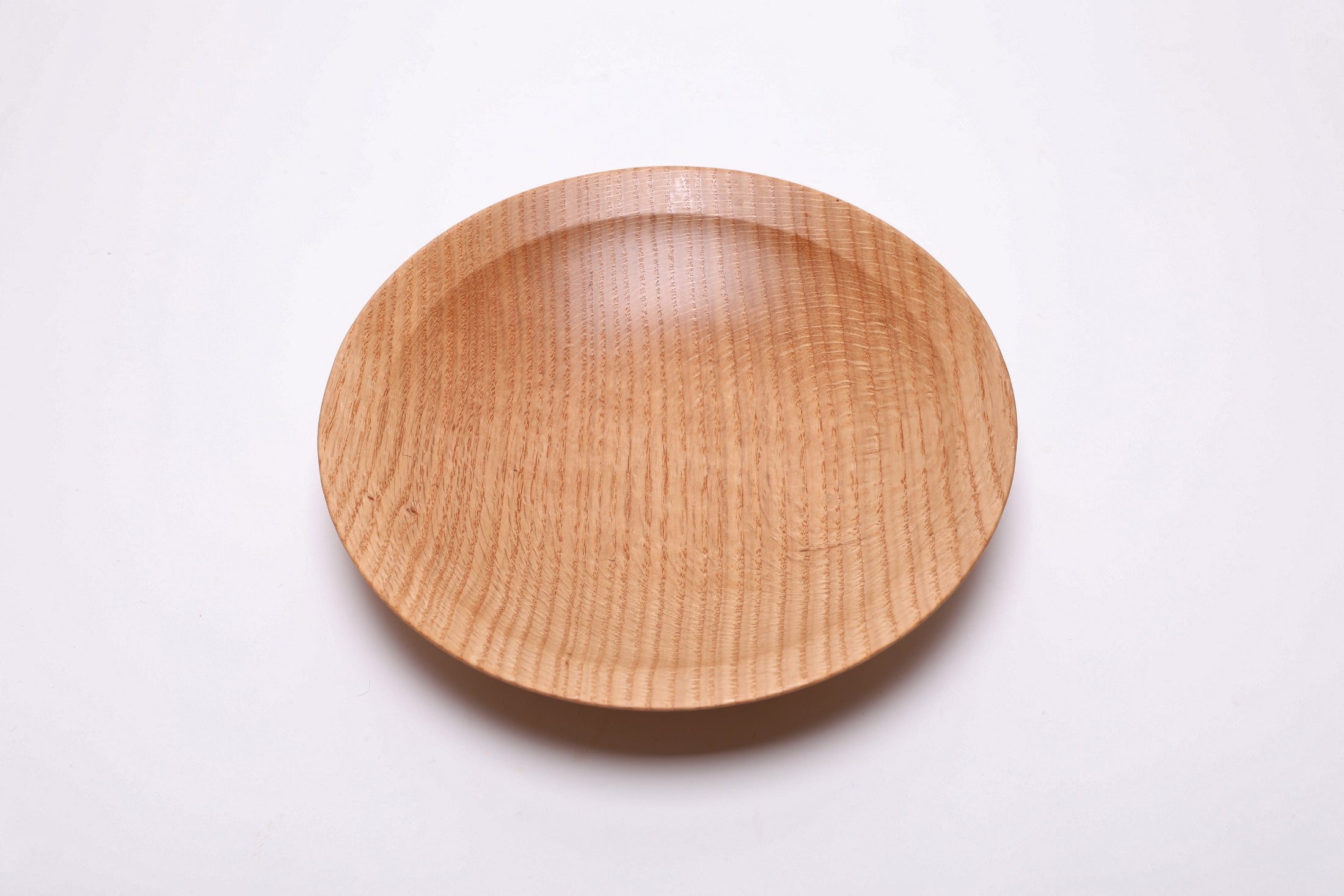 #2562 Quartersawn Red Oak Wooden Bowl  10 1/8" x 1 3/4"