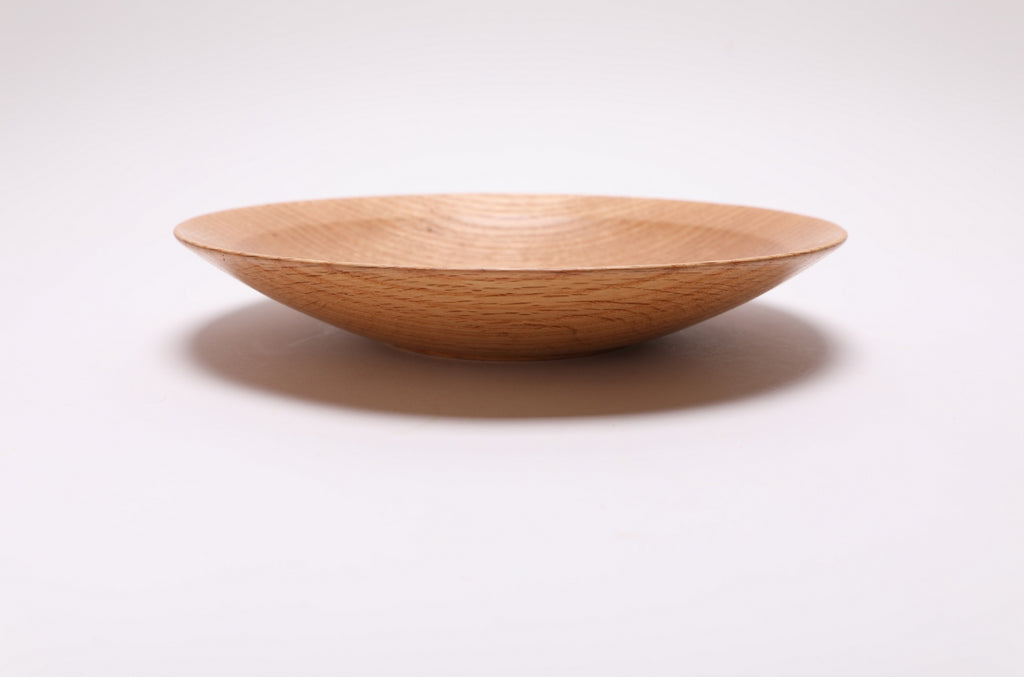 #2562 Quartersawn Red Oak Wooden Bowl  10 1/8" x 1 3/4"