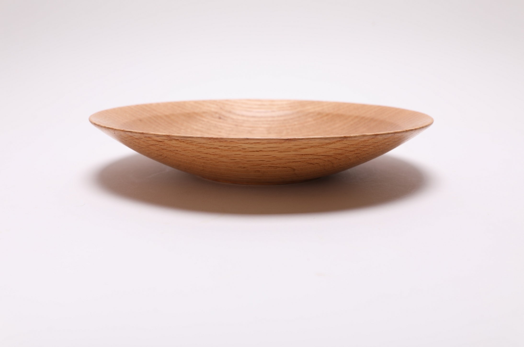 #2562 Quartersawn Red Oak Wooden Bowl  10 1/8" x 1 3/4"