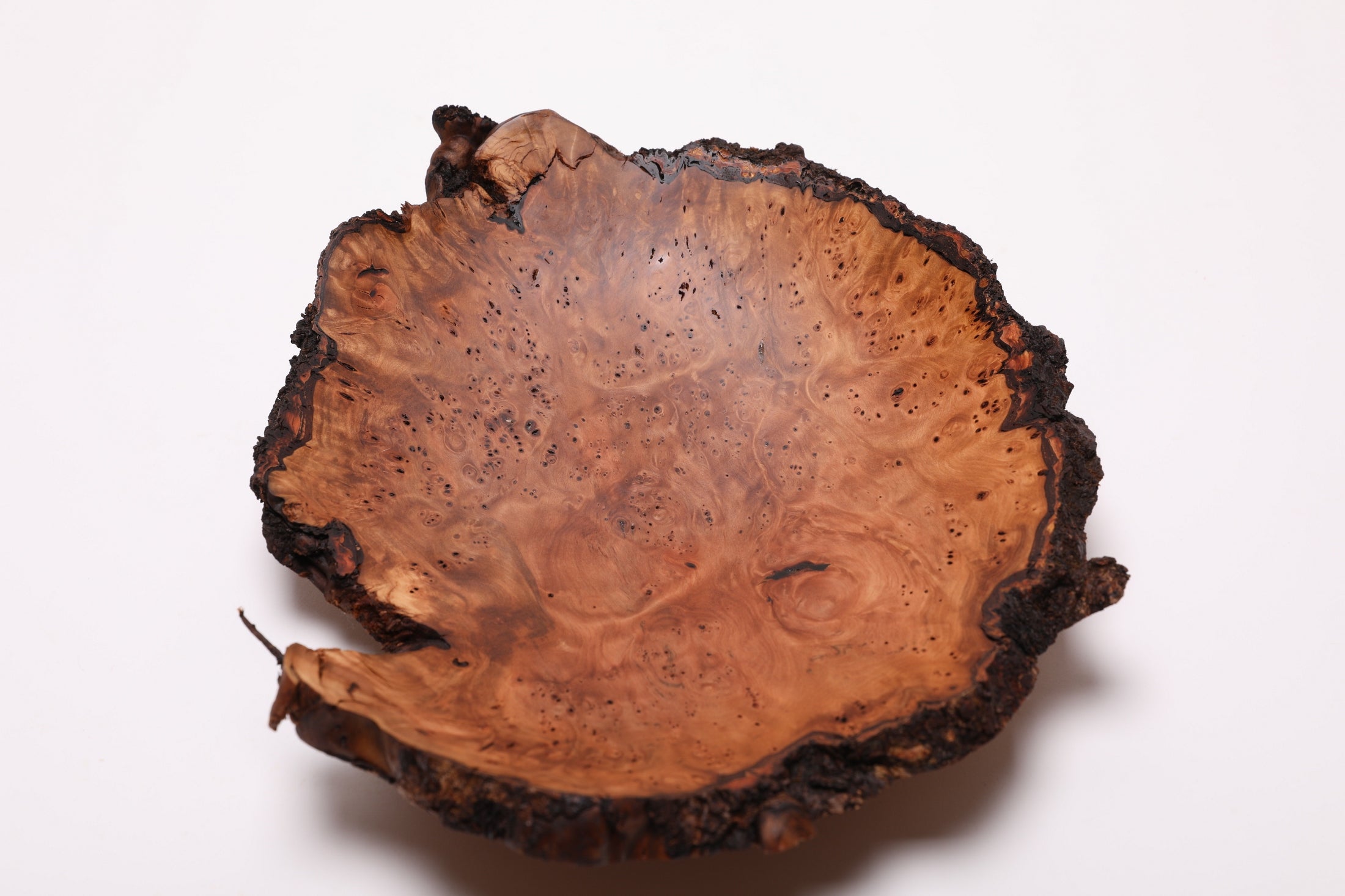 #2568 Birdseye Sweet Gum Burl Wooden Bowl   11 1/2" x 2 1/2"