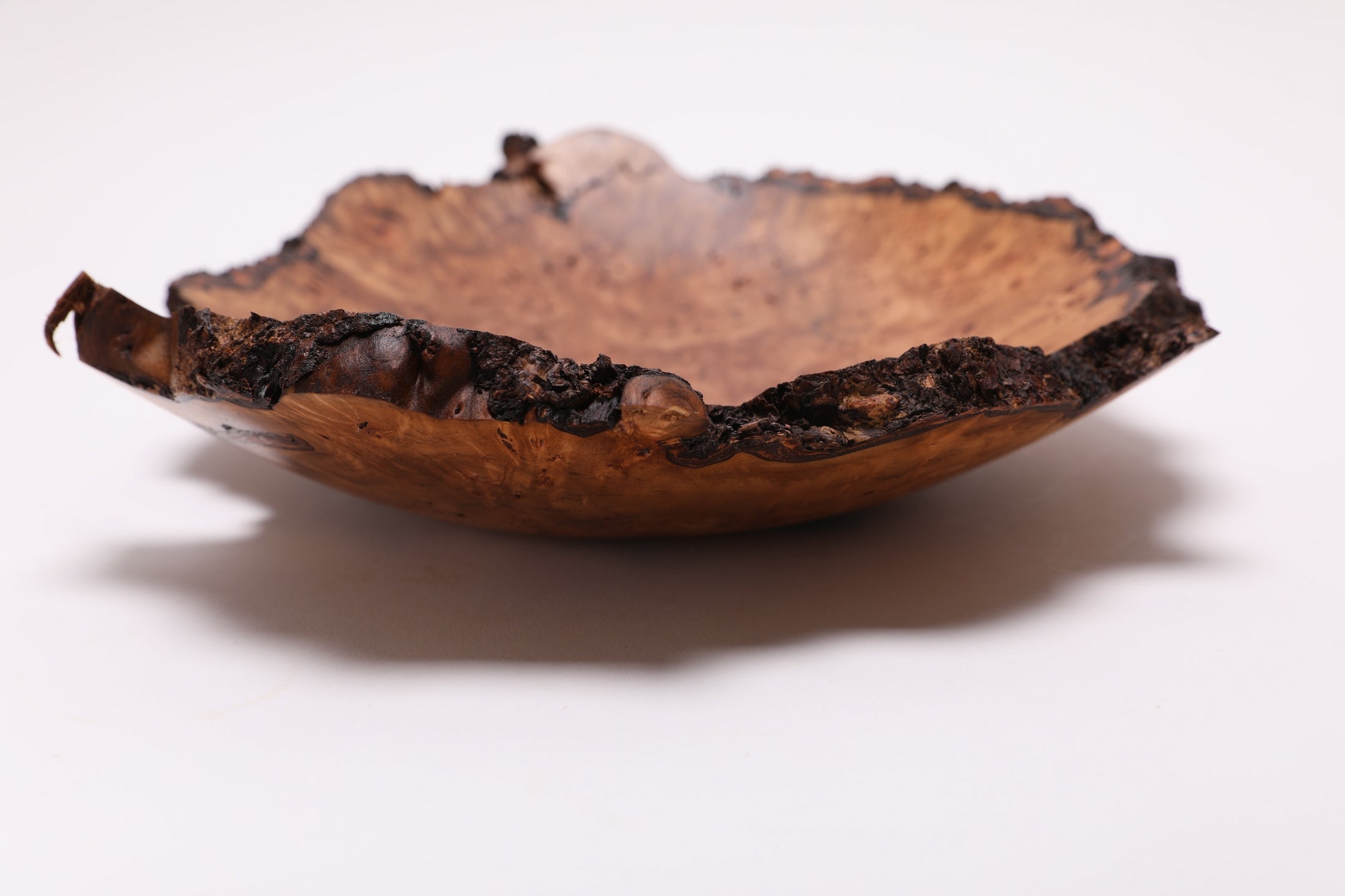 #2568 Birdseye Sweet Gum Burl Wooden Bowl   11 1/2" x 2 1/2"