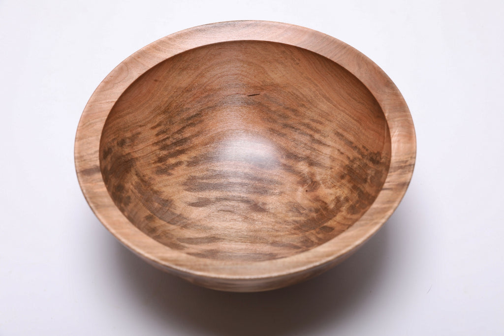 #2572 Spalted Sugar Maple Wooden Bowl  9" x 4"