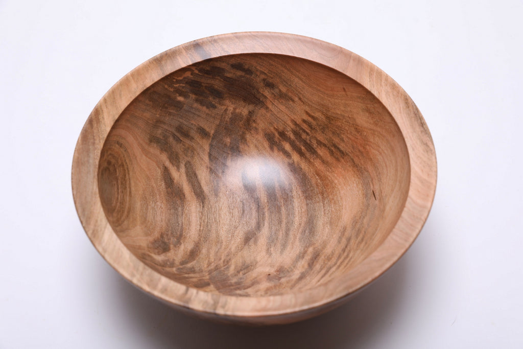 #2572 Spalted Sugar Maple Wooden Bowl  9" x 4"