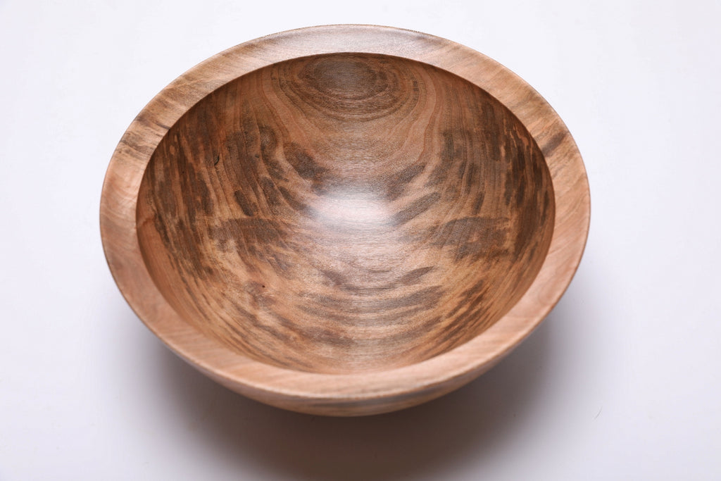 #2572 Spalted Sugar Maple Wooden Bowl  9" x 4"