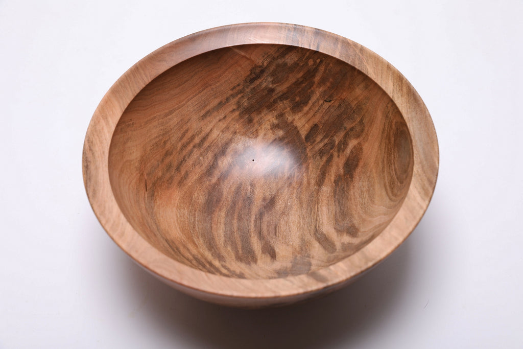 #2572 Spalted Sugar Maple Wooden Bowl  9" x 4"