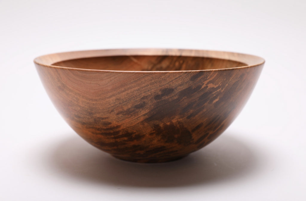 #2572 Spalted Sugar Maple Wooden Bowl  9" x 4"