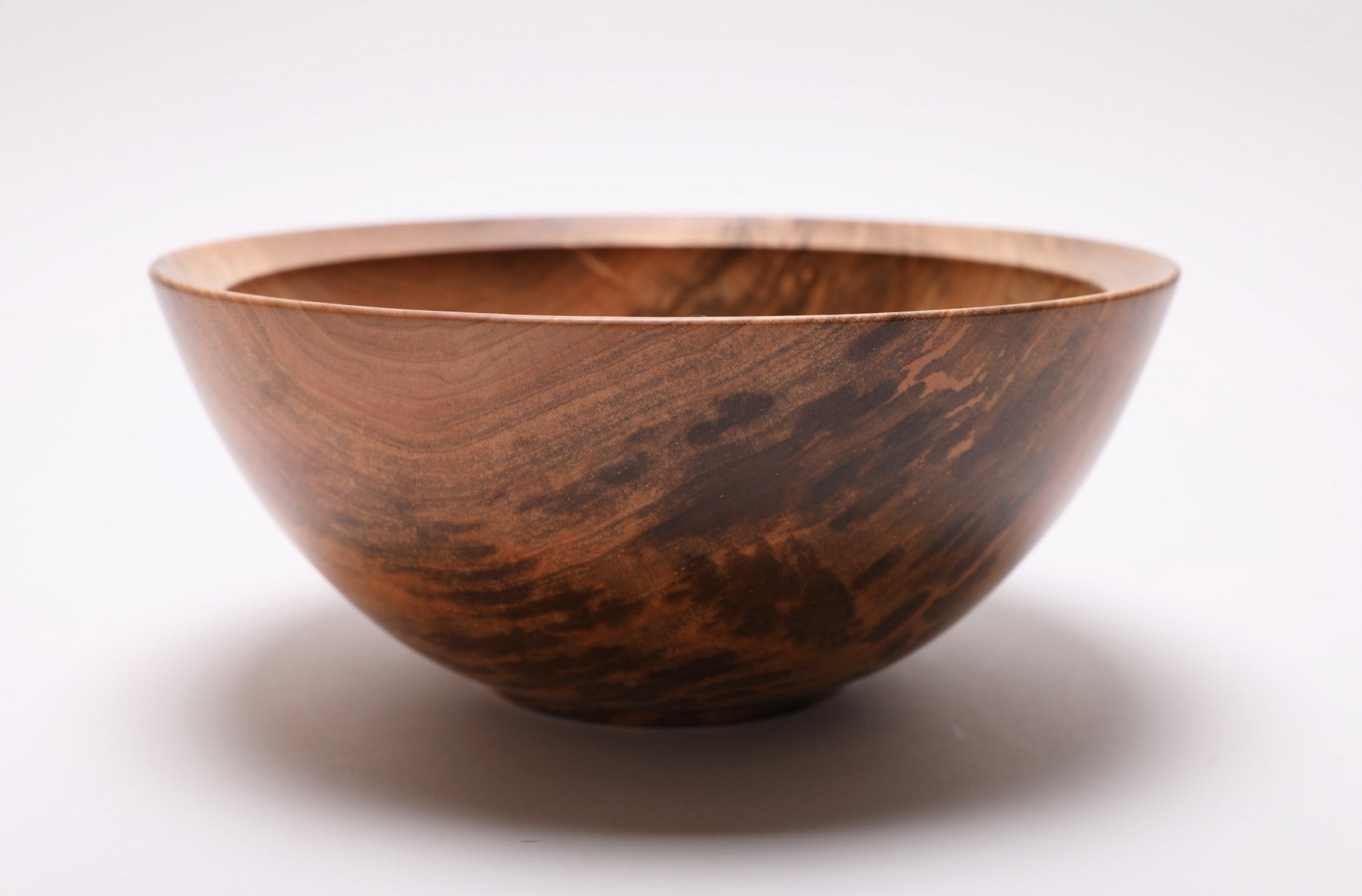 #2572 Spalted Sugar Maple Wooden Bowl  9" x 4"
