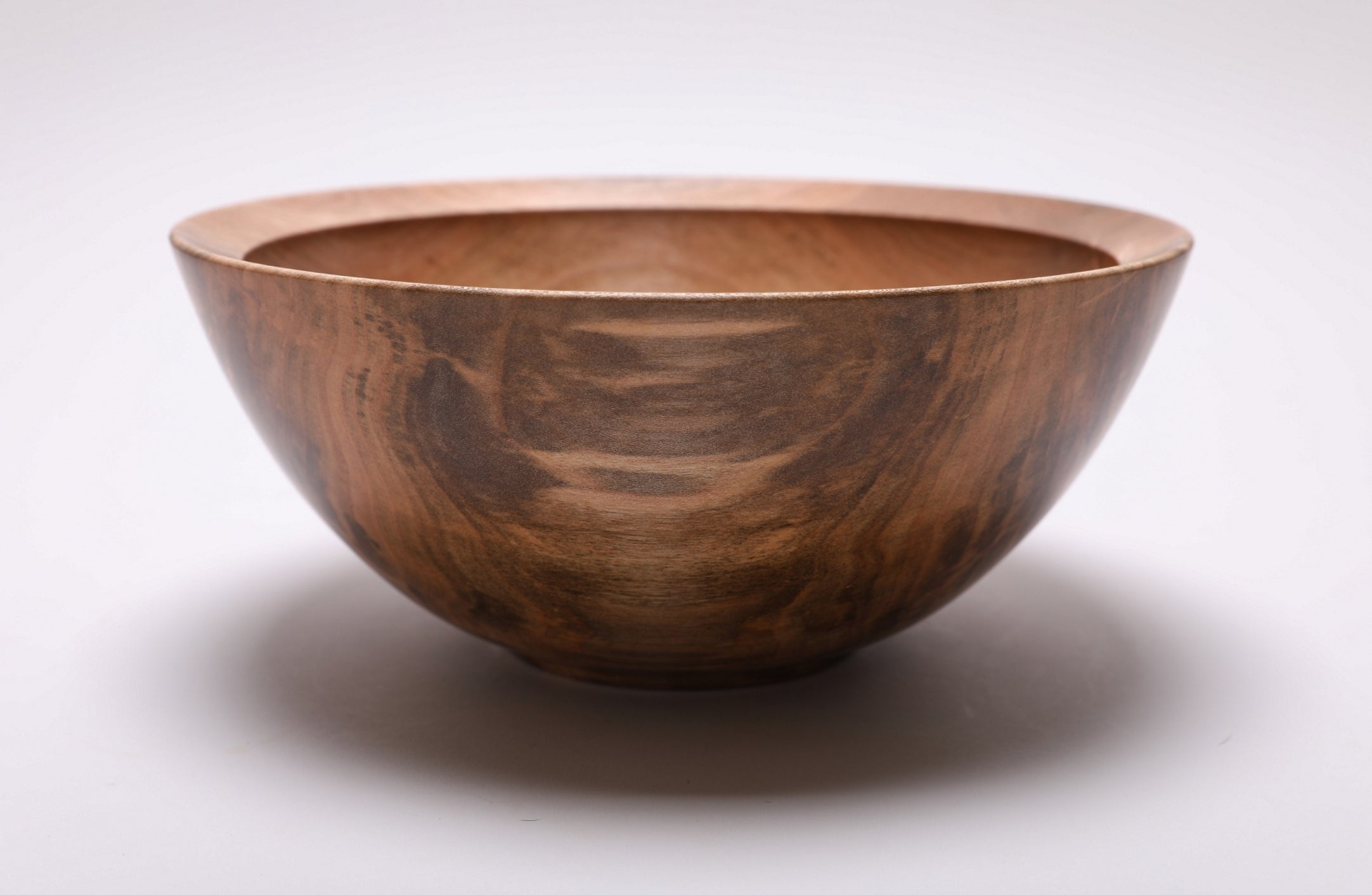 #2572 Spalted Sugar Maple Wooden Bowl  9" x 4"