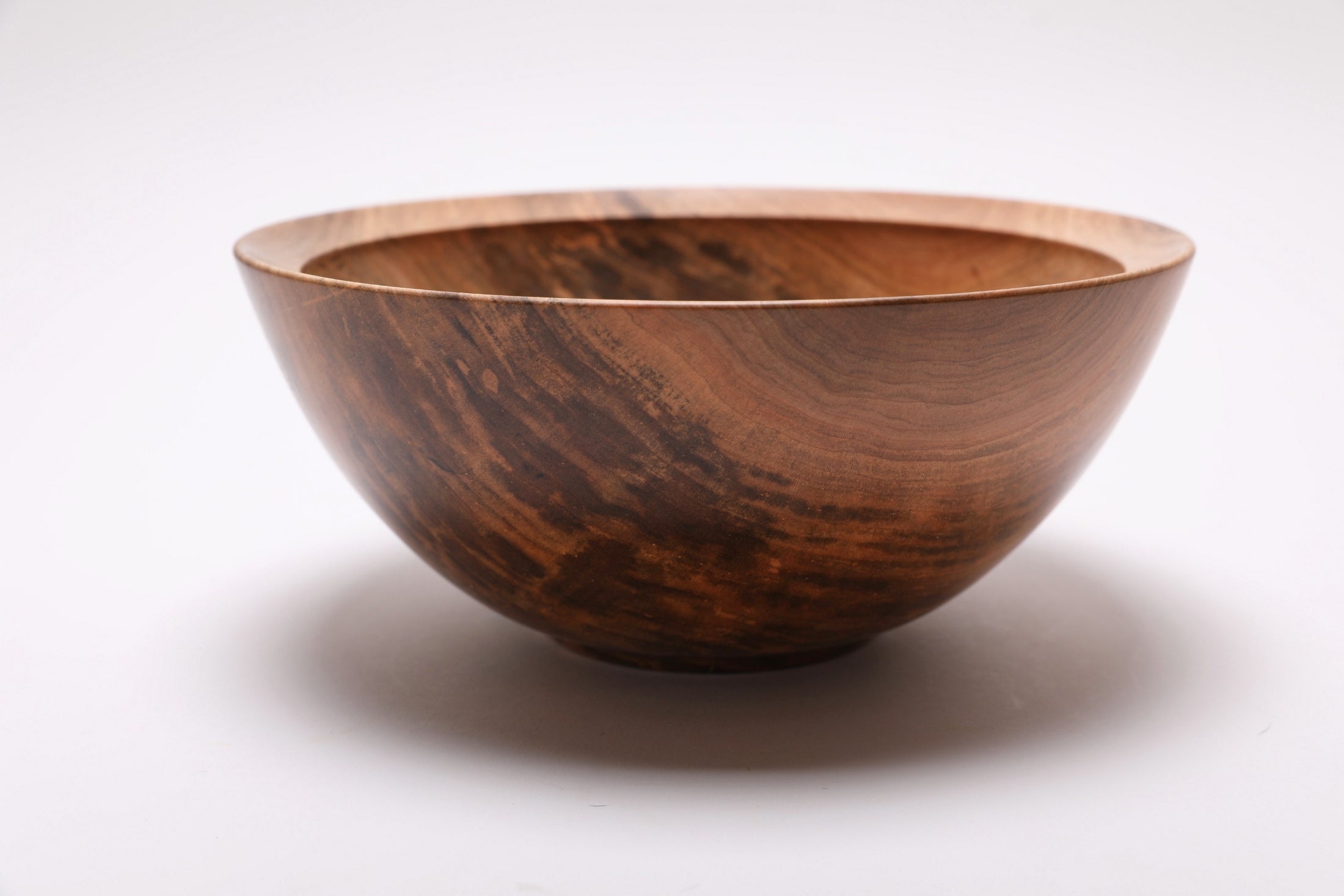 #2572 Spalted Sugar Maple Wooden Bowl  9" x 4"