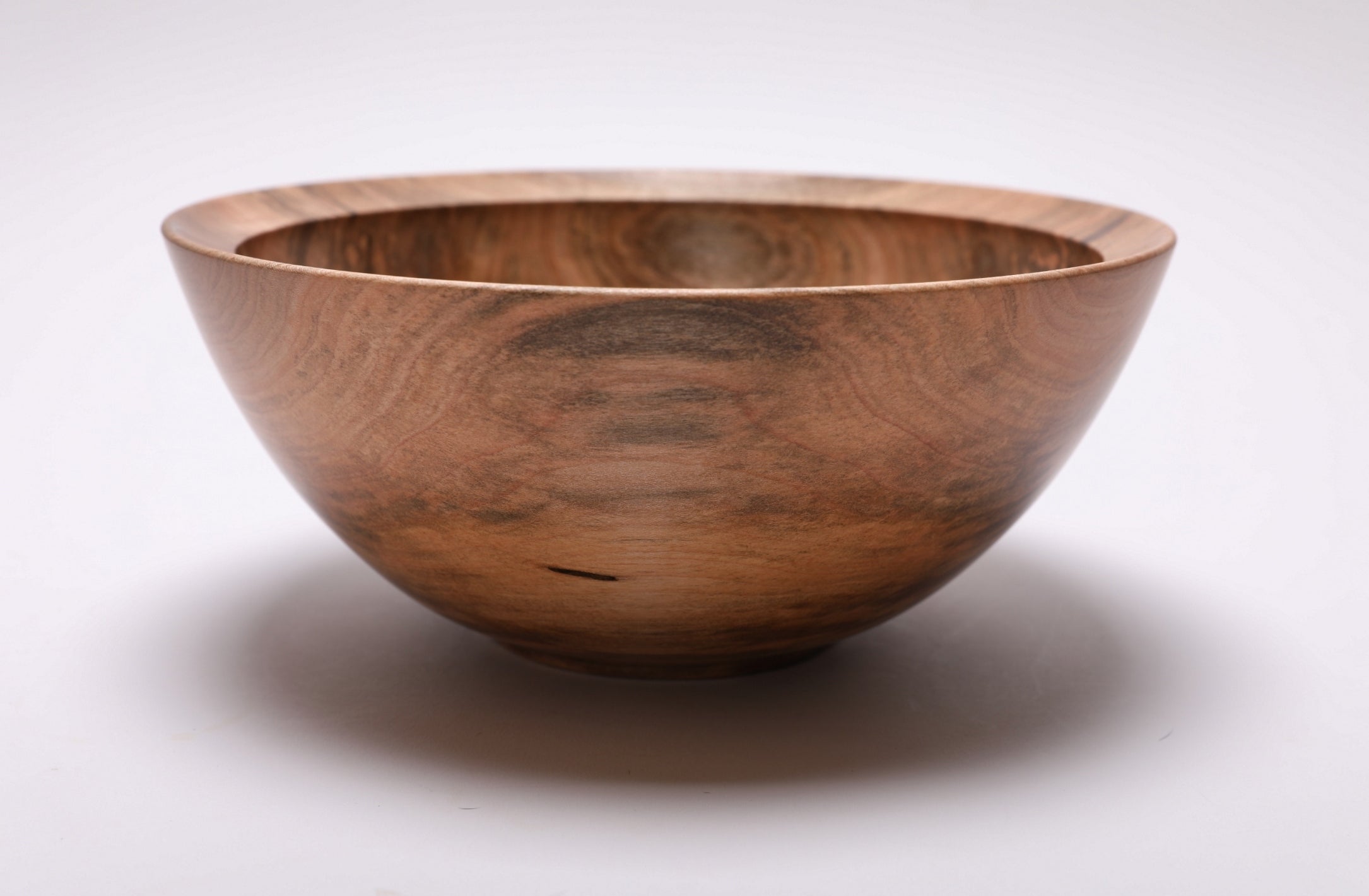 #2572 Spalted Sugar Maple Wooden Bowl  9" x 4"
