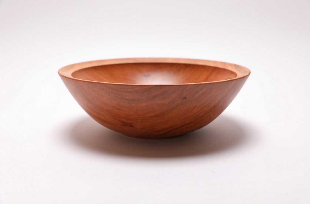#2573 Curly Spalted Wild Black Cherry Wooden Bowl  10" x 3 1/2"