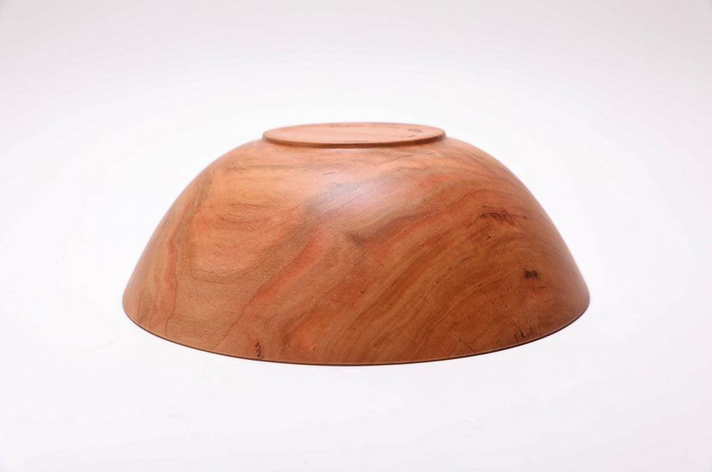 #2573 Curly Spalted Wild Black Cherry Wooden Bowl  10" x 3 1/2"