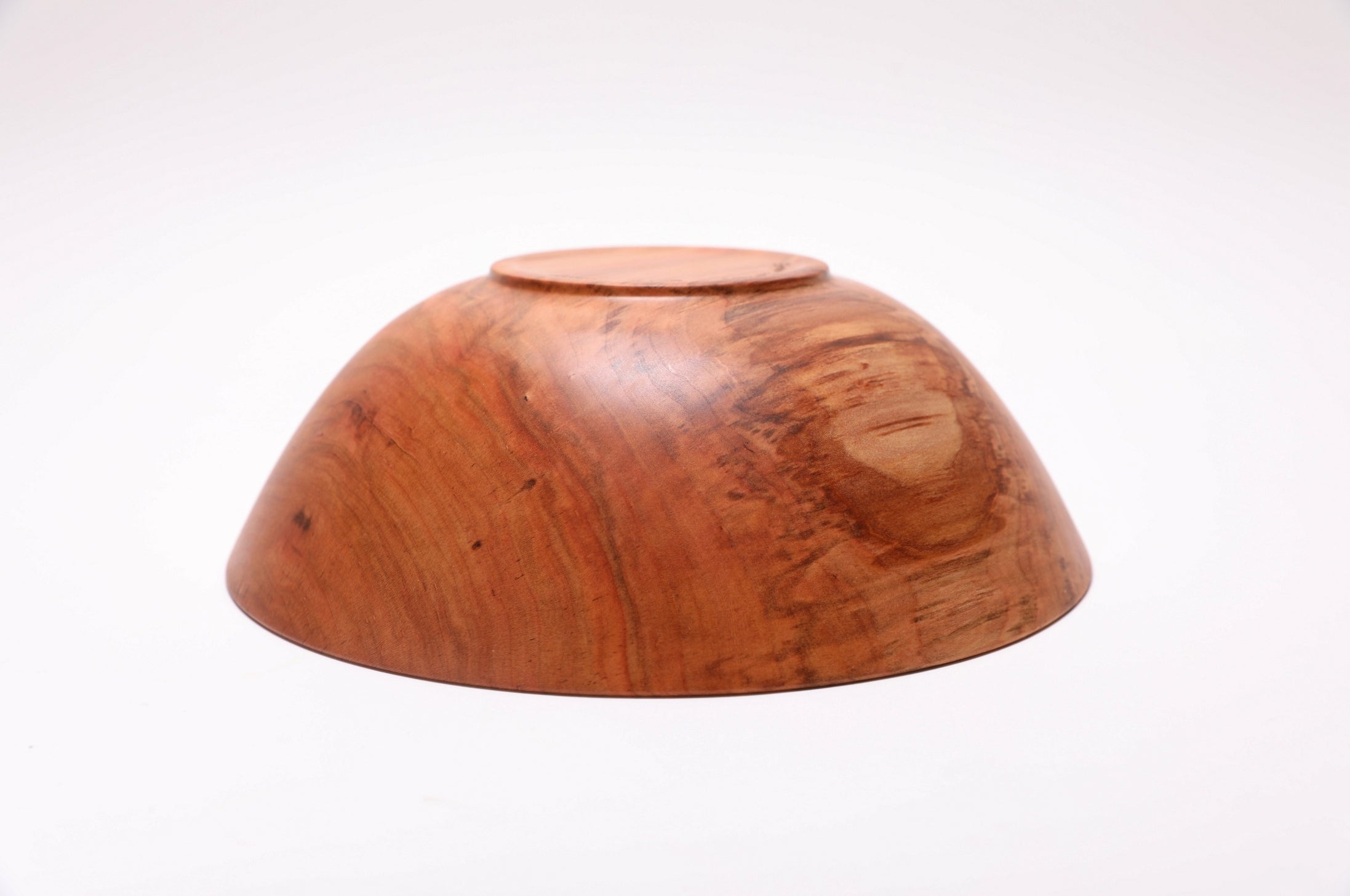 #2573 Curly Spalted Wild Black Cherry Wooden Bowl  10" x 3 1/2"