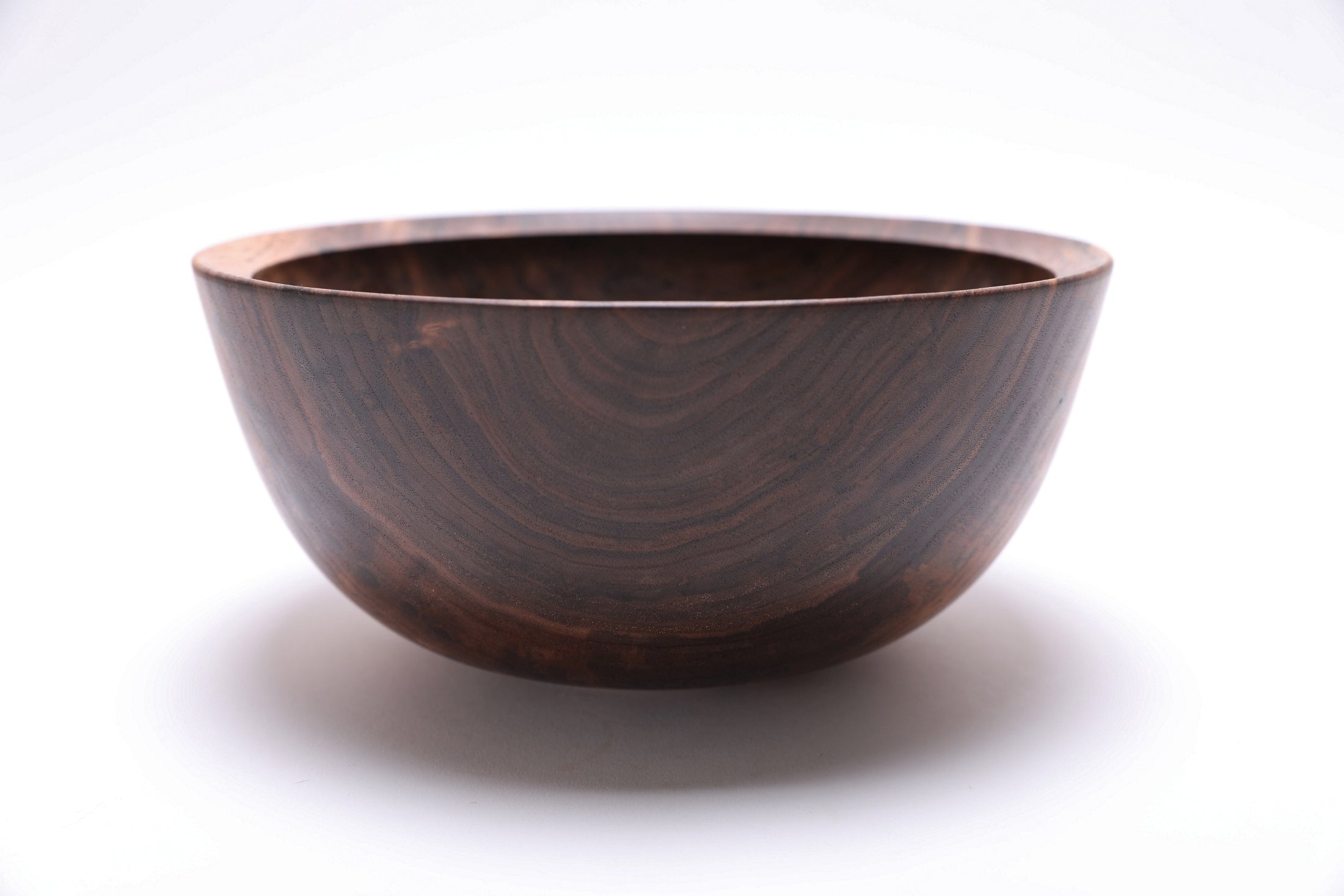 #2578 Small Wild Black Walnut Fruit and Salad Bowl 9 5/8" x 4 1/2"