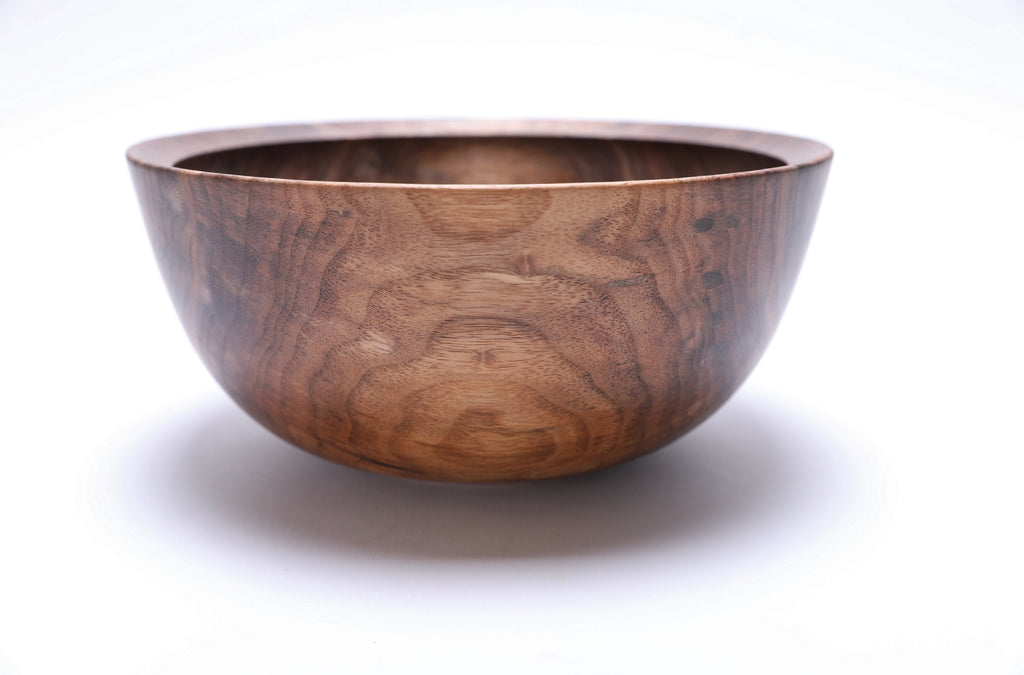 #2578 Small Wild Black Walnut Fruit and Salad Bowl 9 5/8" x 4 1/2"