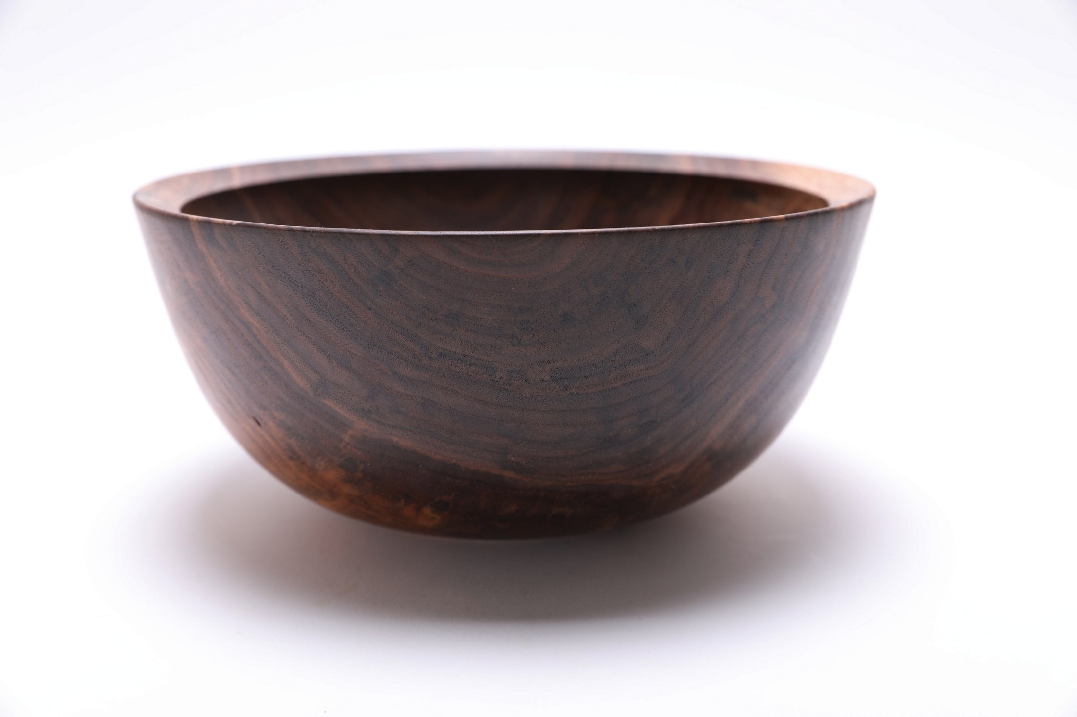 #2578 Small Wild Black Walnut Fruit and Salad Bowl 9 5/8" x 4 1/2"